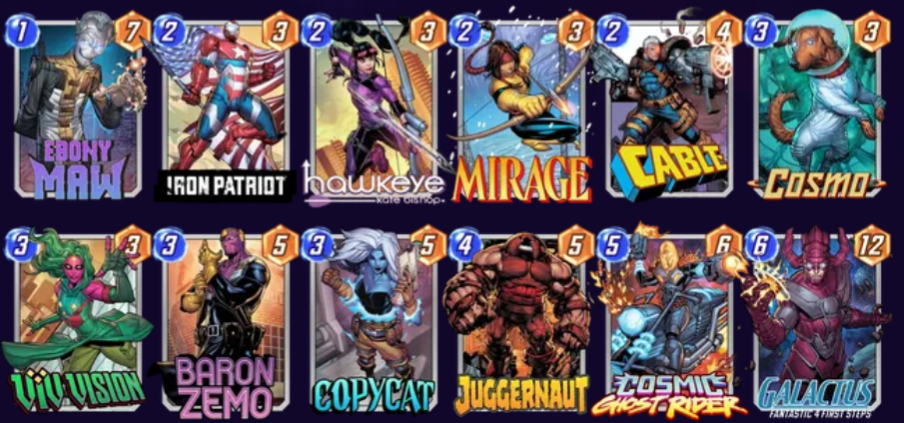 Deck image — click/tap to copy deck code