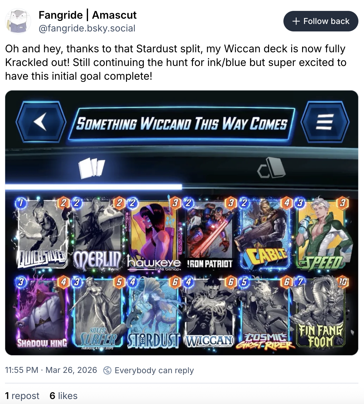 Deck image — click/tap to copy deck code